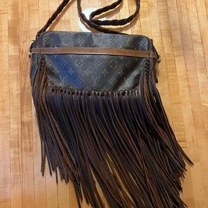 Authentic Louis Vuitton bag refurbished by the one and only Vintage Boho.